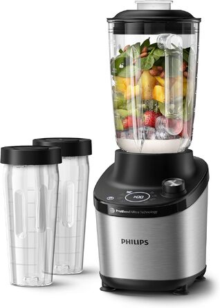 Блендер Philips Series 7000 ProBlend Ultra 1500 Вт, 2 л, для смузі та супів, керований додатком HomeID, HR3760/10