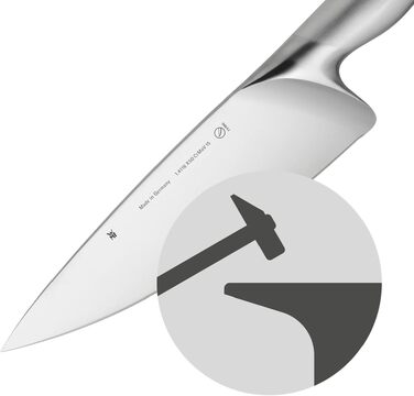 Набір кухонних ножів WMF Chef's Edition (3 предмети), ковані, зі спеціальної сталі Performance Cut у дерев'яному боксі, Made in Germany