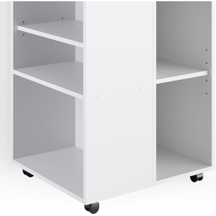 Тумба для офісу Vicco Rollcontainer, біла, 59x53 см