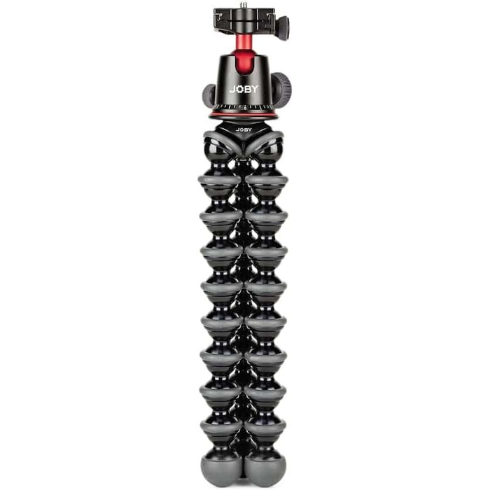 Гнучкий штатив JOBY GorillaPod 5K з кульовою головкою для DSLR, бездзеркальних камер, вантажопідйомність 5 кг, чорний, вироблено в Італії