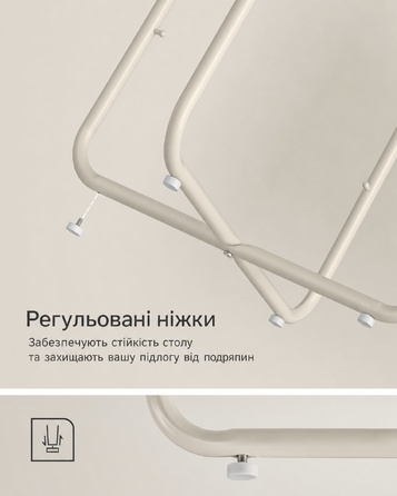 VASAGLE круглий приліжковий столик з кошиком із тканини, малий журнальний столик для вітальні чи спальні, сучасний нічний столик, колір натуральний бежево-кремовий