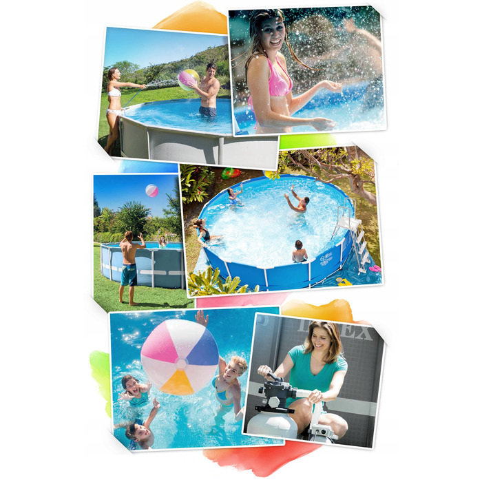Каркасний прямокутний басейн Intex 220 x 150 см