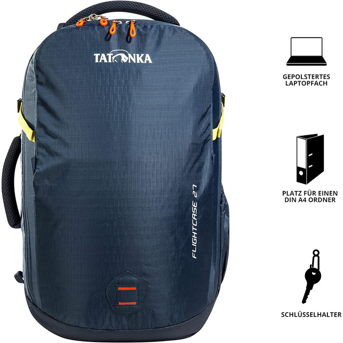 Рюкзак Tatonka Flightcase 27 л унісекс, темно-синій, для подорожей