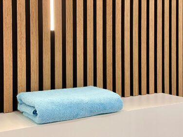 Набір рушників ZOLLNER: 4 рушники 50x100 см і 2 банних 70x140 см, бавовна, готельна якість, світло-блакитні, м'які та вбираючі, з петелькою, прання до 60°C, 6 шт.