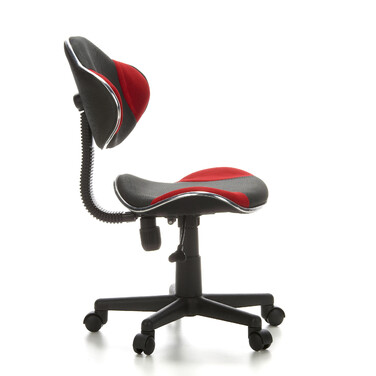 Дитяче крісло для письмового столу KIDDY GTI-2, тканина, сірий/червоний, hjh OFFICE