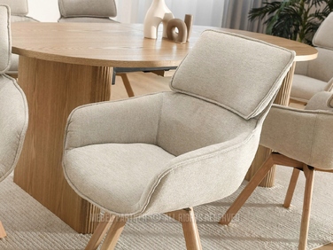 Стілець Mebel-Partner, тканина, бежевий, 1 шт.
