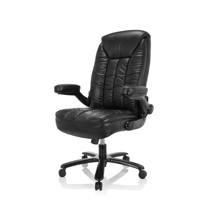 Надміцне крісло / офісне крісло INSTRUCTOR III XXL імітація шкіри чорний hjh OFFICE
