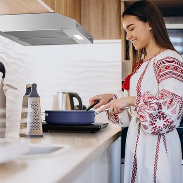 Витяжка кухонна CIARRA CBCB6906D 60 см, вбудована, нержавіюща сталь, LED-підсвітка, продуктивність 391 м³/год, клас A++, режим рециркуляції та відводу