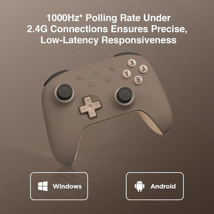 8BitDo Ultimate 2C: Бездротовий контролер для PC та Android (1000Hz, Hall-ефекти)