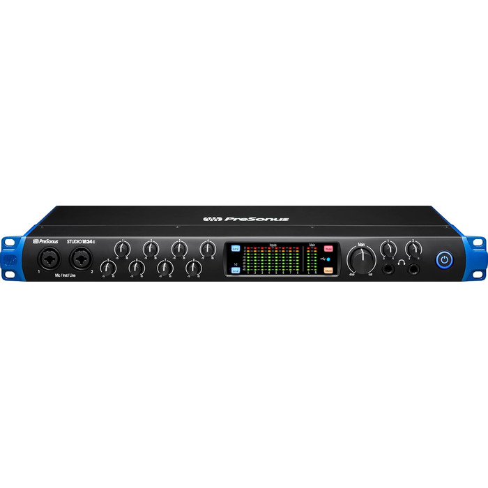 Аудіоінтерфейс PreSonus Studio 24c USB-C для запису, стрімінгу, подкастингу + Studio One Artist, Ableton Live Lite