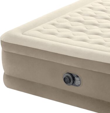 Надувний матрац Intex Queen Ultra Plush Fiber-Tech RP 152x203x46 см (64428ND) - двоспальний, флокований