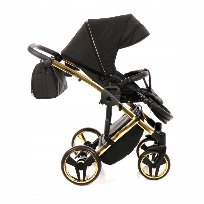 Дитячий візок 2в1 Junama Diamond S Line V2 Black/gold