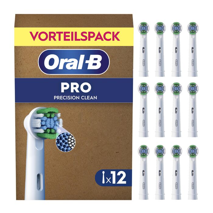 Смінні насадки для електричної зубної щітки Oral-B PRO Precision Clean, білі, 12 шт.
