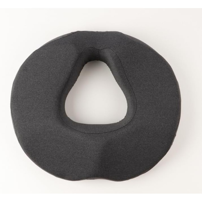 Подушка ортопедична для геморою та кокцикса Donut Kissen з Memory Foam, чорна. Для офісного крісла, авто, візка.