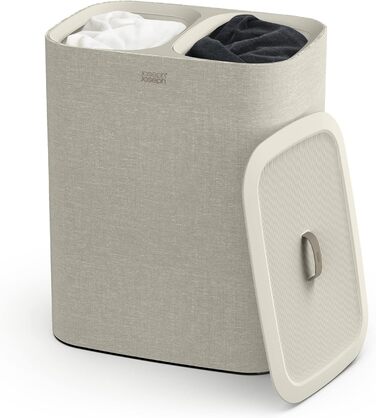 Кошик для білизни Joseph Joseph з кришкою 90 л бежевий