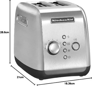 Тостер KitchenAid 2-слотовий нержавіюча сталь 5KMT221ESX