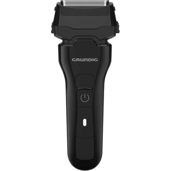 Чоловіча електробритва GRUNDIG MS 6330, 60 хв роботи, висувний тример, 3-різальний блок, 74% перероблений пластик, для подорожей, чорна