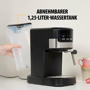 Кавомашина Tristar CM-2278 еспресо, 2 чашки, для капсул Nespresso та меленої кави, підігрів чашок, 20 бар, 1100 Вт