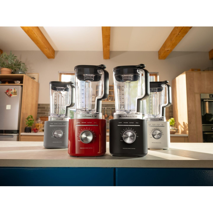 Блендер стаціонарний KitchenAid 5KSB2073EPL Pure Power, 1.5 л, білий перламутр - для смузі, супів, крихти льоду