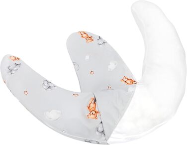 Подушка для вагітних Totsy Baby XXL з мусліну (Oeko-Tex) - подушка для сну, бокова підтримка
