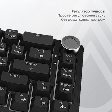 Дротова механічна клавіатура Ajazz AK690 Peach Mist Switch (AK690-PM-W)