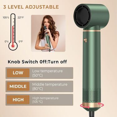 MogaWave Air Styler Pro 6 в 1: Фен-щітка, стайлер для волосся 1000W (Сірий)
