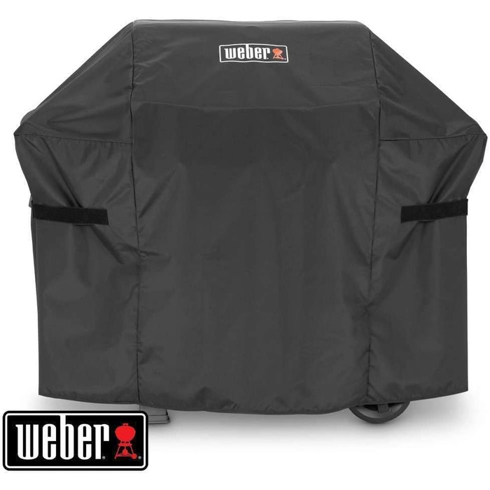 Набір для гриля Weber (щітка, щипці) + чохол Premium для грилів Spirit/Spirit II 300 та 200 серії, чорний