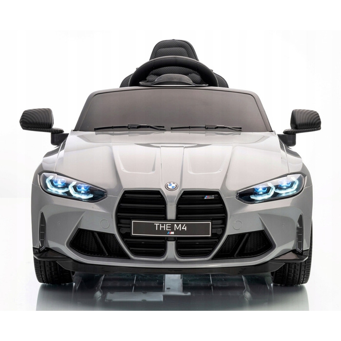 Дитячий електромобіль BMW M4 (сірий) з EVA-гумою, пультом керування та літій-іонним акумулятором