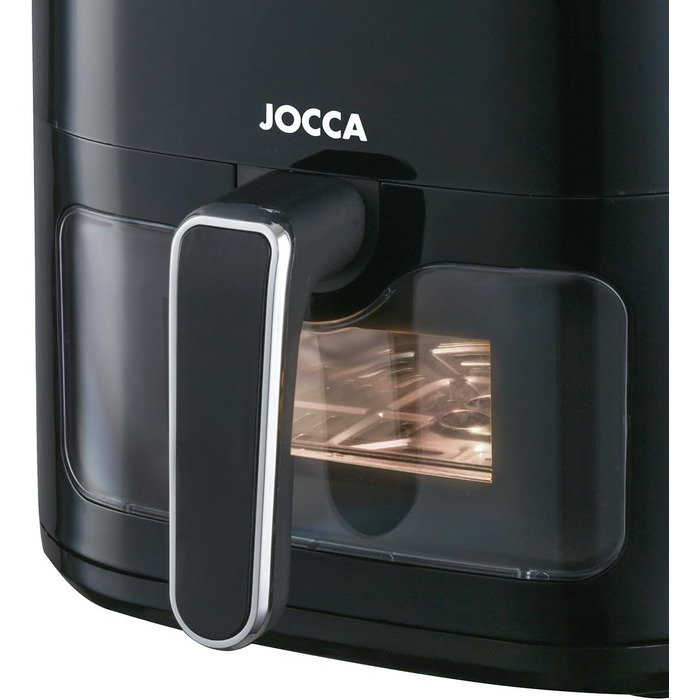 Аерофритюрниця JOCCA 5L 1450W з LED сенсорним екраном, регулюванням температури та функцією енергозбереження, чорна