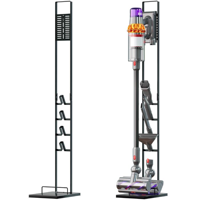 Підставка-тримач vhbw для пилососів Dyson V16 Gen5, V15s Submarine, V15 Detect, V12 Slim, V11, V10, V8, V7, V6 — стійка основа для акумуляторного пилососа