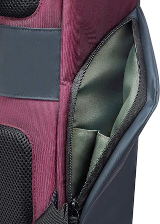 Рюкзак DELSEY PARIS Securflap м'який 21 л, бордовий, 45x31x14 см
