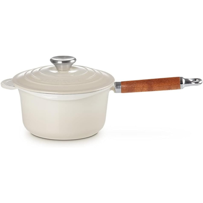 Форма для випічки Le Creuset Profitopf з дерев'яним ручками, 18 см, білий колір меренги