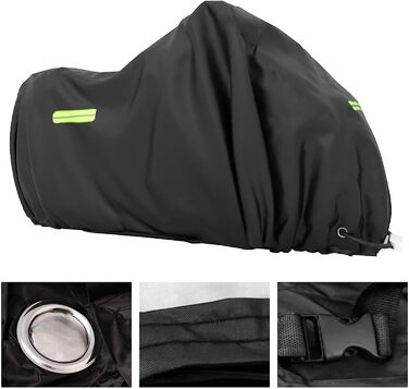 Водонепроникний чохол для мотоцикла XXXL, захисна накидка для Harley-Davidson, Kawasaki, Suzuki, Honda, 265x105x133 см, для вулиці, зима