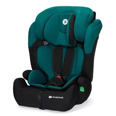 Дитяче автокрісло Kinderkraft COMFORT UP i-Size, для дітей 76-150 см, 5-точковий ремінь, регульований підголівник, зелений, стандарт ECE R129/03