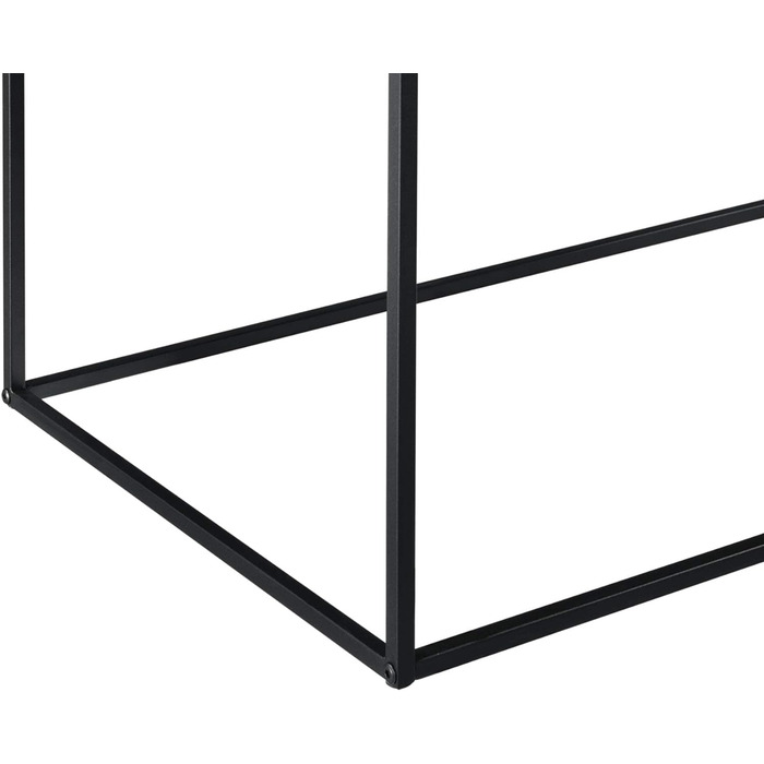 Журнальний стіл en.casa Montolivet 40x110x50 см, металевий, чорний, індустріальний стиль для вітальні