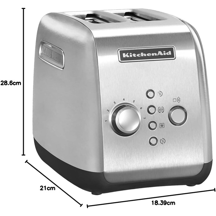 Тостер KitchenAid 2-слотовий нержавіюча сталь 5KMT221ESX