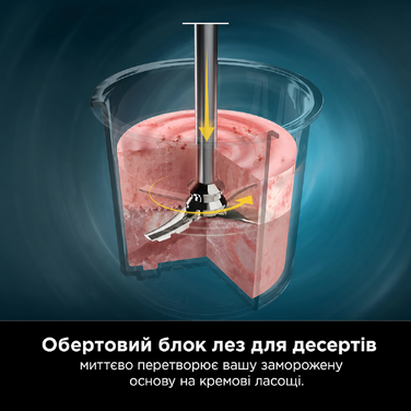 Морожениця та десертна машина Ninja CREAMi NC300EU, 1,4 л, 7 програм, 3 чаші, для морозива, джелато, сорбету, смузі та молочних коктейлів, чорна/срібляста