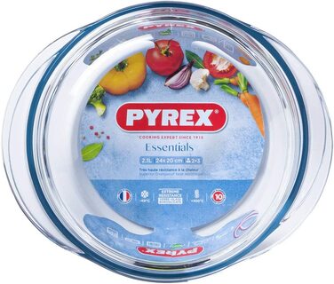 Набір жароміцних сковорідок Pyrex з боросилікатного скла, 3 предмети