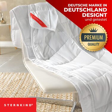 Обтяжена ковдра STERNKIND 135x200 см, 4 кг — терапевтична ковдра зі скляними кульками для релаксації та покращення сну (для дорослих)