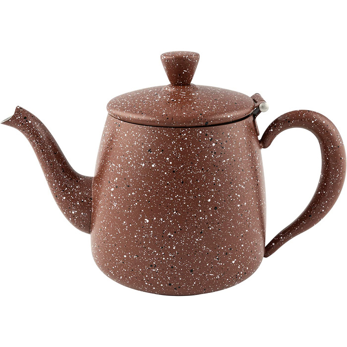 Чайник Café Olé PT-048RG, 1.35 л, нержавіюча сталь, червоний граніт, преміум, безкапельний носик, порожнисті ручки, відкидна кришка