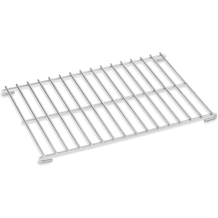 Решітка для гриля Weber, велика, 37x23 см, з нержавіючої сталі, для непрямого грилювання, сумісна з Weber Q, Go-Anywhere, посудомийна машина, срібляста