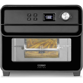 Фритюрниця CASO AirFry Chef 1700 з конвекцією, 1700 Вт, 3 рівні, температура 40-230°C, чорна, без попереднього розігріву