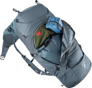 Туристичний рюкзак deuter Aircontact Core 50+10 л, графітовий, модель 2024, для трекінгу