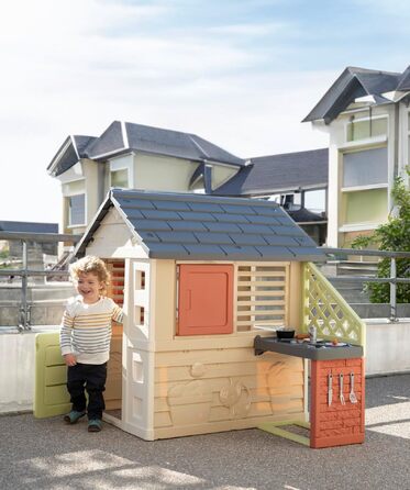Дитячий ігровий будиночок Smoby Life Natura з кухнею, 2+ роки, з аксесуарами 7600810739