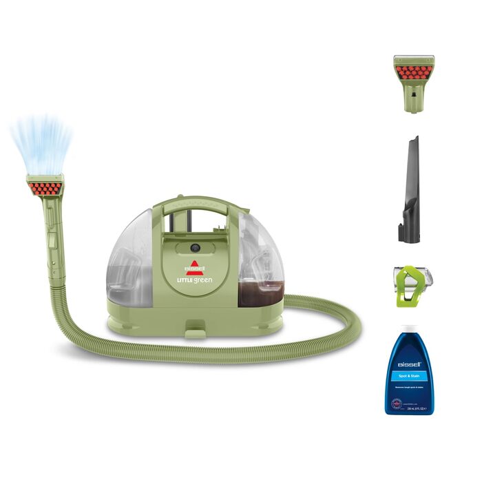 BISSELL Little Green - портативний мийник для килимів та м'яких меблів. Потужний мийник для видалення плям та бруду, для дому, авто та інших поверхонь. Модель 4098N