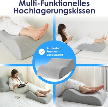 Подушка для ніг Ergonomisches Venenkissen – ортопедична подушка для ніг для дорослих, підтримка ніг, Oeko-Tex, розмір M (20см)