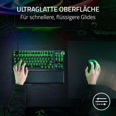 Скляний ігровий килимок для миші Razer Atlas Pro, преміум загартоване скло, мікро-травлена поверхня, чорний, 450 x 400 x 5 мм