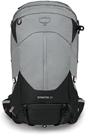 Рюкзак Osprey Stratos 34 для чоловіків, туристичний, сірий, 34 л