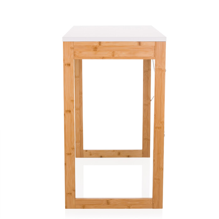 Письмовий стіл TAROLO II (80x42x75 см), 1 шухляда, білий — hjh LIVING