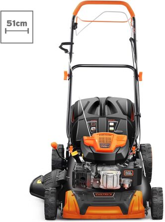 Бензокоса FUXTEC 4в1 FX-RM5196 з Edge-Cut: газонокосарка, 51 см, самохідна, 96 см3, великі колеса, 60л травосбірник